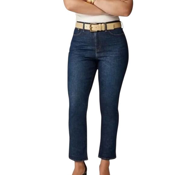 J. Crew High Rise Petite Straight Jeans 1996 Semi Stretch Medium Wash 26P - Picture 1 of 11